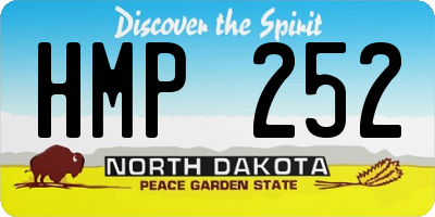 ND license plate HMP252