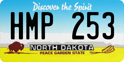 ND license plate HMP253