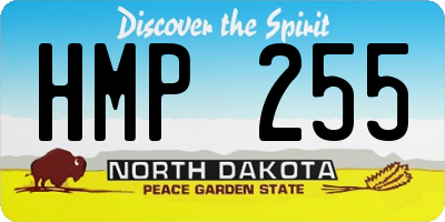 ND license plate HMP255
