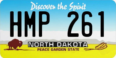 ND license plate HMP261