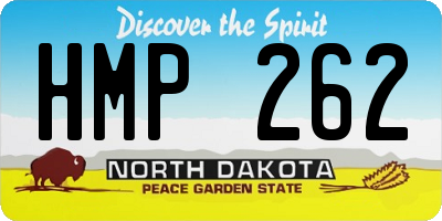 ND license plate HMP262