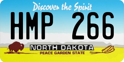 ND license plate HMP266