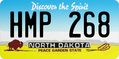 ND license plate HMP268