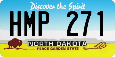ND license plate HMP271