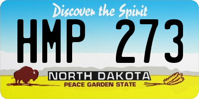 ND license plate HMP273