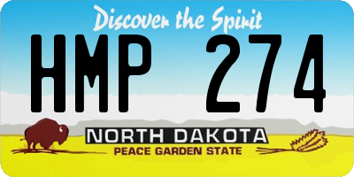 ND license plate HMP274