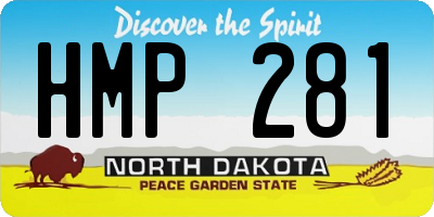 ND license plate HMP281