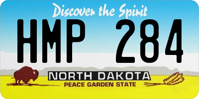 ND license plate HMP284