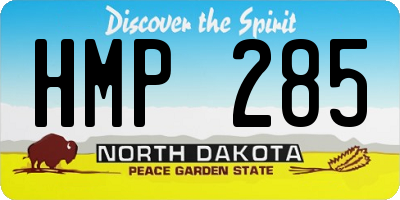 ND license plate HMP285