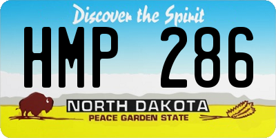 ND license plate HMP286