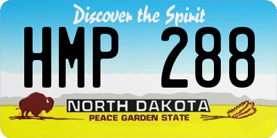 ND license plate HMP288