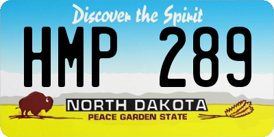 ND license plate HMP289