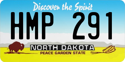 ND license plate HMP291