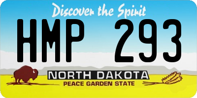 ND license plate HMP293