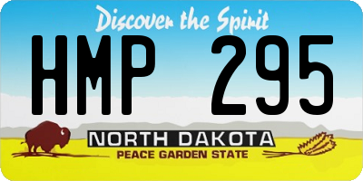 ND license plate HMP295