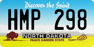 ND license plate HMP298