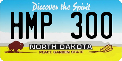 ND license plate HMP300