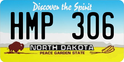 ND license plate HMP306