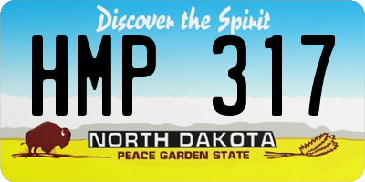 ND license plate HMP317