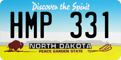 ND license plate HMP331