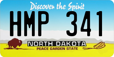 ND license plate HMP341