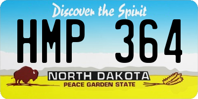 ND license plate HMP364
