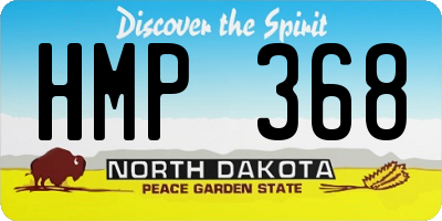 ND license plate HMP368