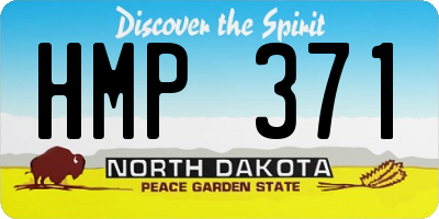 ND license plate HMP371