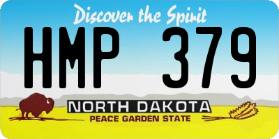 ND license plate HMP379
