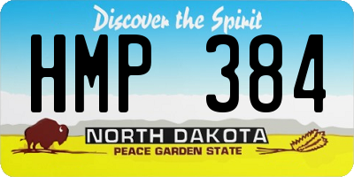 ND license plate HMP384
