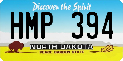 ND license plate HMP394