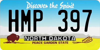 ND license plate HMP397
