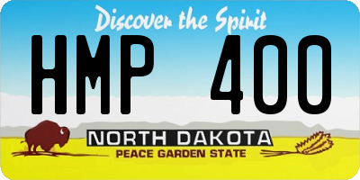 ND license plate HMP400
