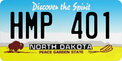 ND license plate HMP401