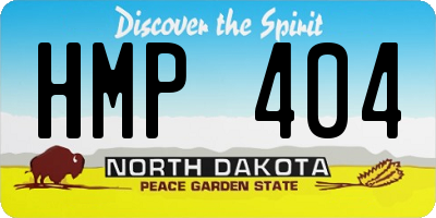 ND license plate HMP404