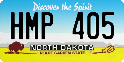 ND license plate HMP405