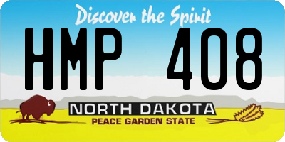 ND license plate HMP408