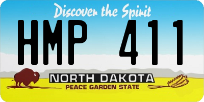 ND license plate HMP411