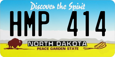 ND license plate HMP414