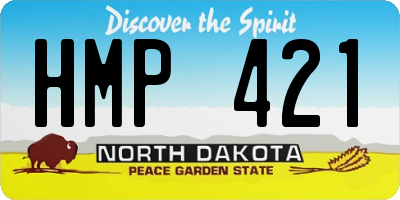 ND license plate HMP421