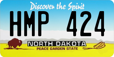 ND license plate HMP424