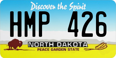 ND license plate HMP426