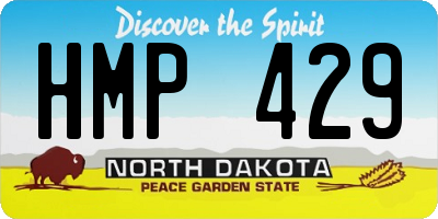 ND license plate HMP429