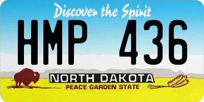 ND license plate HMP436