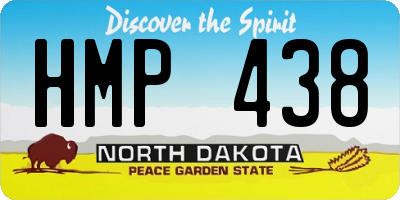 ND license plate HMP438