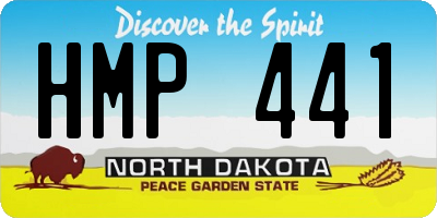 ND license plate HMP441