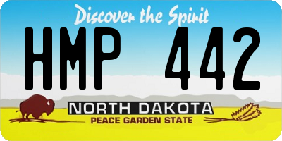 ND license plate HMP442