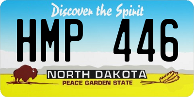 ND license plate HMP446
