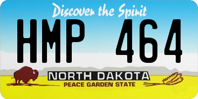 ND license plate HMP464