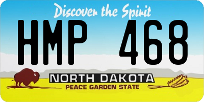 ND license plate HMP468